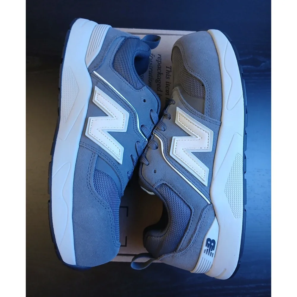New Balance WUELEHM2 Womens Grey Composite Toe Slip Resistant Work Shoes 10 NEW